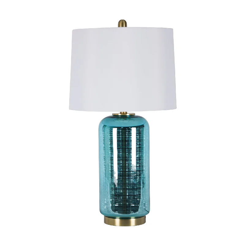 metal table lamps with a matte black finish for a sleek appearancemetal table lamps with a matte black finish for a sleek appearanceSagebrook Home Glass 29`` Jug Table Lamp, Blue