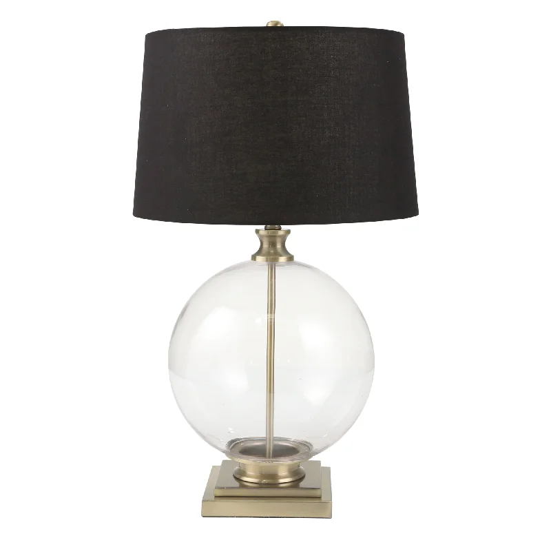wooden table lamps with natural grain for a warm and organic feelwooden table lamps with natural grain for a warm and organic feelSagebrook Home Glass 31`` Globe Table Lamp, Clear