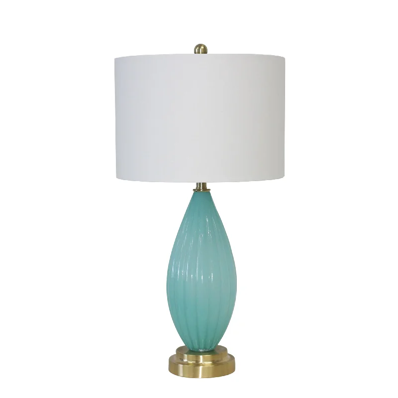 art deco table lamps with geometric shapes for a retro touchart deco table lamps with geometric shapes for a retro touchSagebrook Home Glass 31`` Grooved Table Lamp, Turquoise