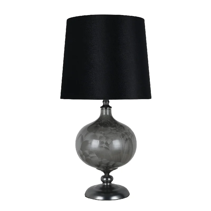 bohemian table lamps with colorful patterns for eclectic bedroomsbohemian table lamps with colorful patterns for eclectic bedroomsSagebrook Home Glass 31`` Round Table Lamp, Gray