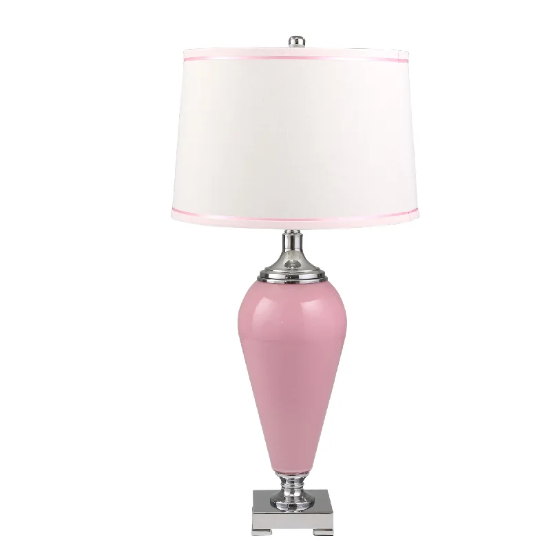 coastal style table lamps with nautical elements for beach housescoastal style table lamps with nautical elements for beach housesSagebrook Home Glass 33`` Table Lamp, Pink/Silver