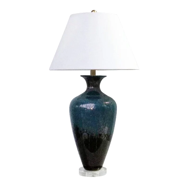 industrial style table lamps with exposed bulbs for loft apartmentsindustrial style table lamps with exposed bulbs for loft apartmentsSagebrook Home Glass 35`` Urn Table Lamp, Bluemix