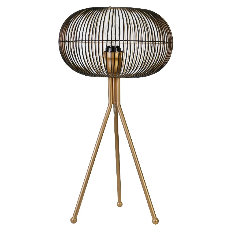 wooden table lamps with natural grain for a warm and organic feelwooden table lamps with natural grain for a warm and organic feelSagebrook Home Metal 23`` Sphere Table Lamp, Gold