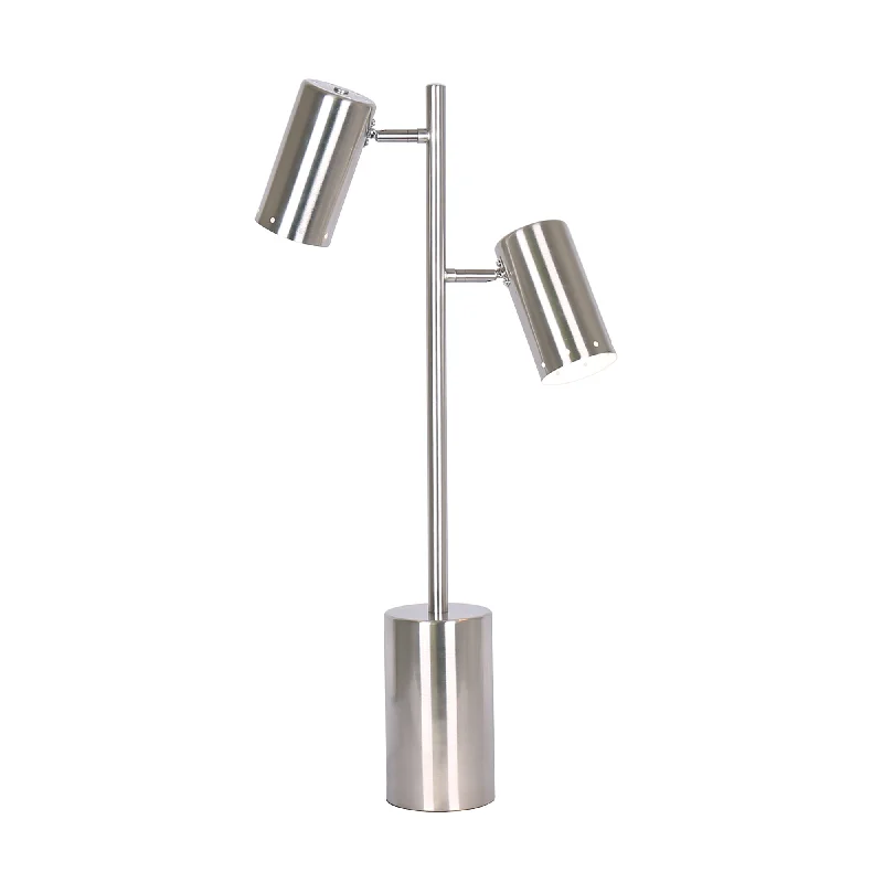 marble table lamps with a luxurious veined pattern for high end decormarble table lamps with a luxurious veined pattern for high end decorSagebrook Home 50600 26" Metal 2 Light Table Lamp, Silver - Kd