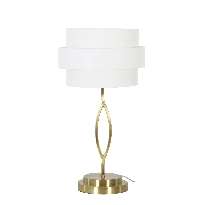 glass table lamps with a frosted surface for soft light diffusionglass table lamps with a frosted surface for soft light diffusionSagebrook Home Metal 28`` Layered Shade Table Lamp, Gold