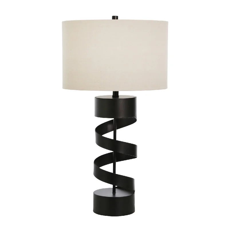coastal style table lamps with nautical elements for beach housescoastal style table lamps with nautical elements for beach housesSagebrook Home 50011 31" Metal Spiral Table Lamp, Bronze