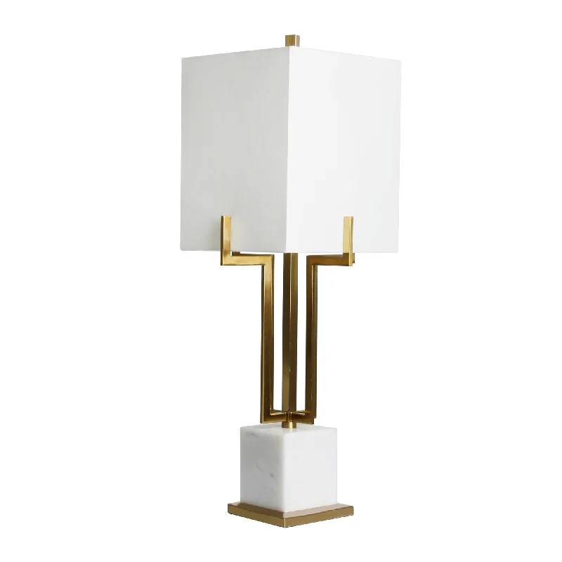 crystal table lamps with dazzling prisms for a glamorous effectcrystal table lamps with dazzling prisms for a glamorous effectSagebrook Home Metal 32`` Table Lamp With White Marble Base, Gold