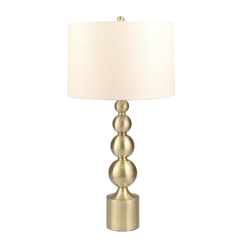 fabric table lamps with a linen shade for a relaxed and breathable lookfabric table lamps with a linen shade for a relaxed and breathable lookSagebrook Home Metal 34`` Stacked Ball Table Lamp, Gold