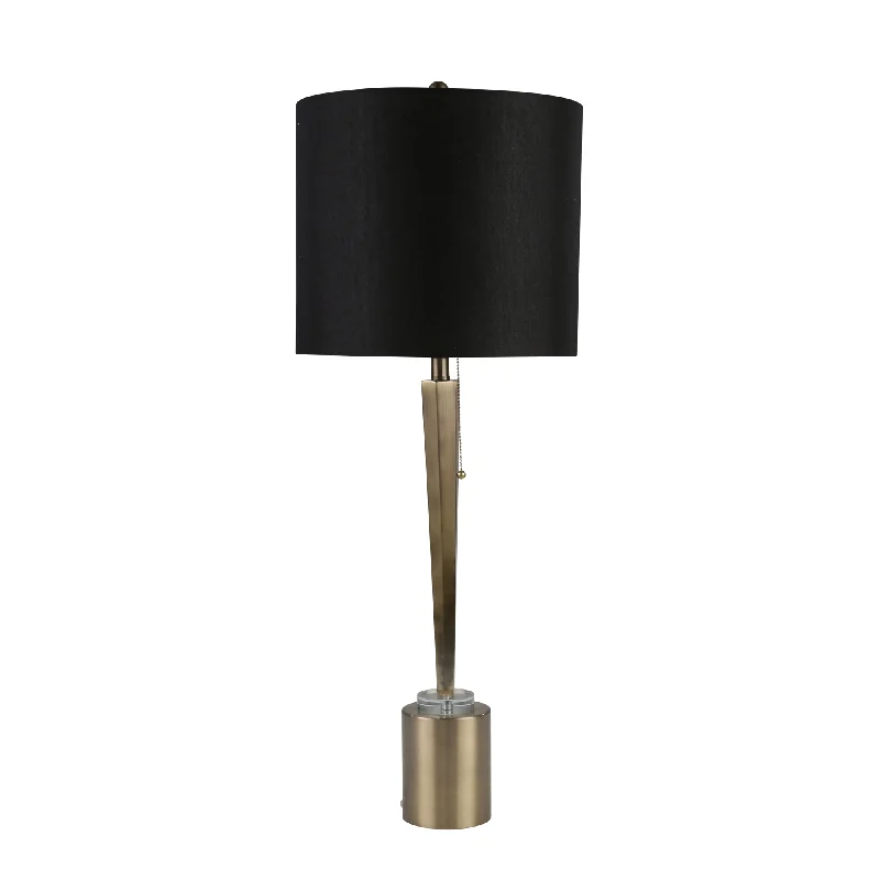 fabric table lamps with a linen shade for a relaxed and breathable lookfabric table lamps with a linen shade for a relaxed and breathable lookSagebrook Home Metal 39`` Table Lamp, Brass/Gold