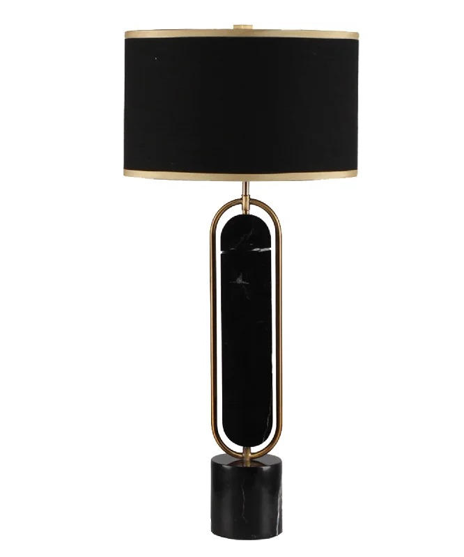 bohemian table lamps with colorful patterns for eclectic bedroomsbohemian table lamps with colorful patterns for eclectic bedroomsSagebrook Home 50592 30" Metal/Marble Table Lamp, Gold/Black