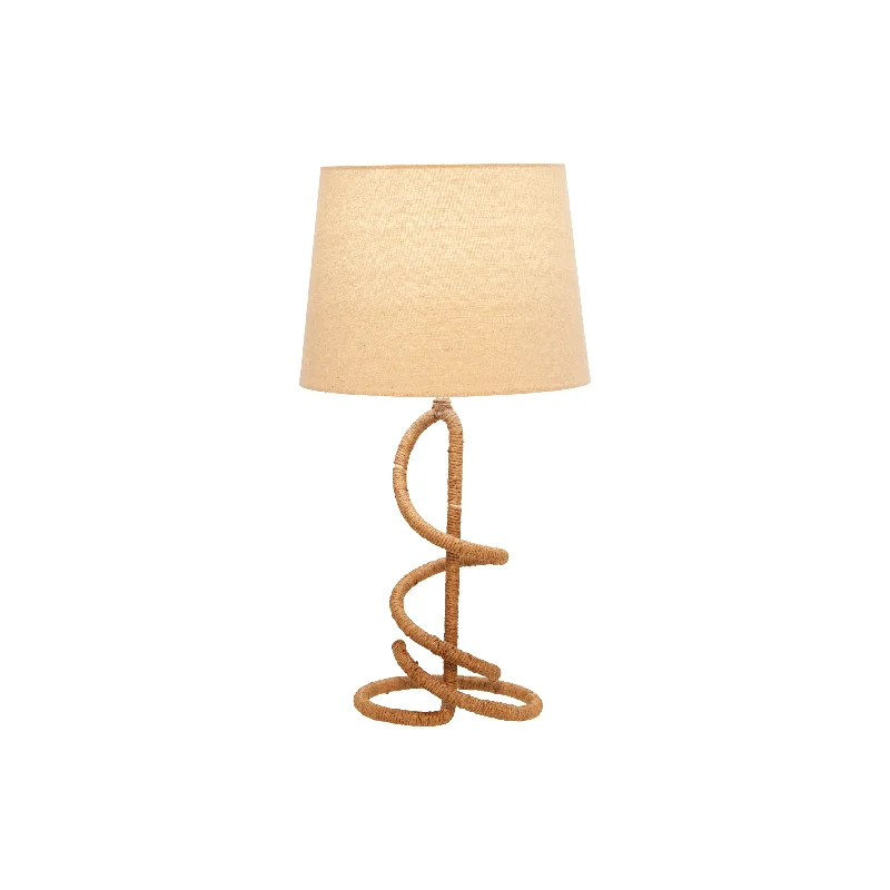 fabric table lamps with a linen shade for a relaxed and breathable lookfabric table lamps with a linen shade for a relaxed and breathable lookSagebrook Home 50629 24" Metal/Rope Twist Table Lamp, Brown