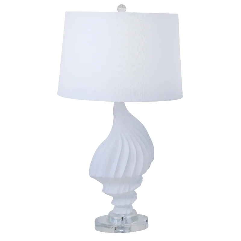 metal table lamps with a matte black finish for a sleek appearancemetal table lamps with a matte black finish for a sleek appearanceSagebrook Home 50065 28" Polyresin Seashell Table Lamp, White