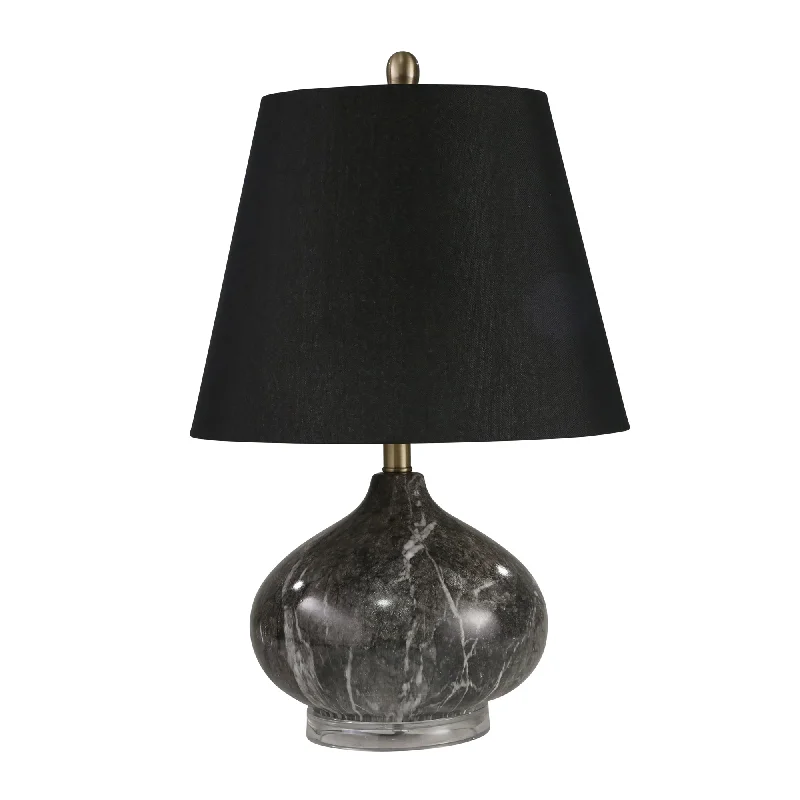 gothic style table lamps with dark finishes for a mysterious lookgothic style table lamps with dark finishes for a mysterious lookSagebrook Home Resin 25`` Marble Look Table Lamp, Gray