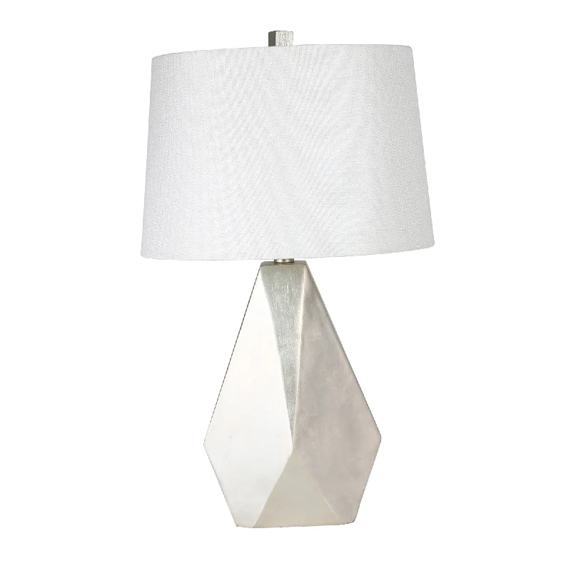 industrial style table lamps with exposed bulbs for loft apartmentsindustrial style table lamps with exposed bulbs for loft apartmentsSagebrook Home Resin  26`` Multifaceted Table Lamp, Silver