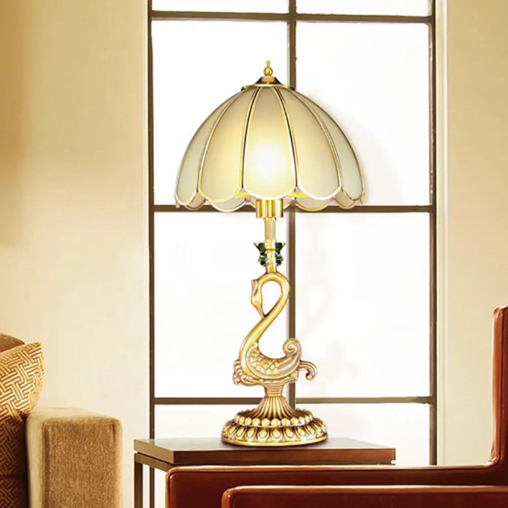metal table lamps with a matte black finish for a sleek appearancemetal table lamps with a matte black finish for a sleek appearanceNevaeh - Colonial Style White Glass Desk Light with Metal Swan Design