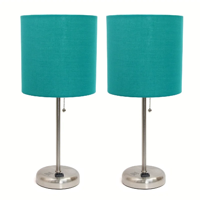 Brushed Steel/Teal Shade