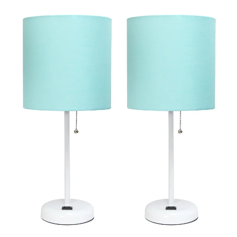 White/Aqua Shade