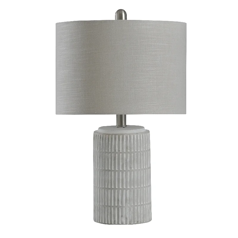leather table lamps with a distressed texture for a rugged charmleather table lamps with a distressed texture for a rugged charmStyleCraft Joni Ceramic Table Lamp - Distressed Gray/White Finish - Heathered Light Gray Drum Shade