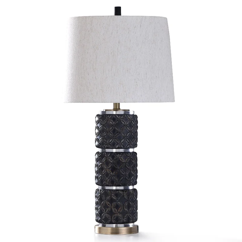 industrial style table lamps with exposed bulbs for loft apartmentsindustrial style table lamps with exposed bulbs for loft apartmentsStyleCraft Malta Black and Clear Diamond Cute Acrylic with Brushed Brass Metal Table Lamp