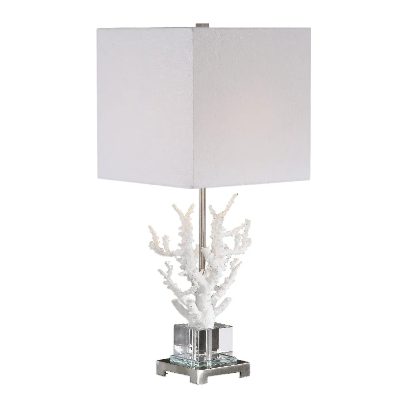 ceramic table lamps with hand painted designs for an artistic touchceramic table lamps with hand painted designs for an artistic touchUttermost 29679-1 Corallo White Coral Table Lamp