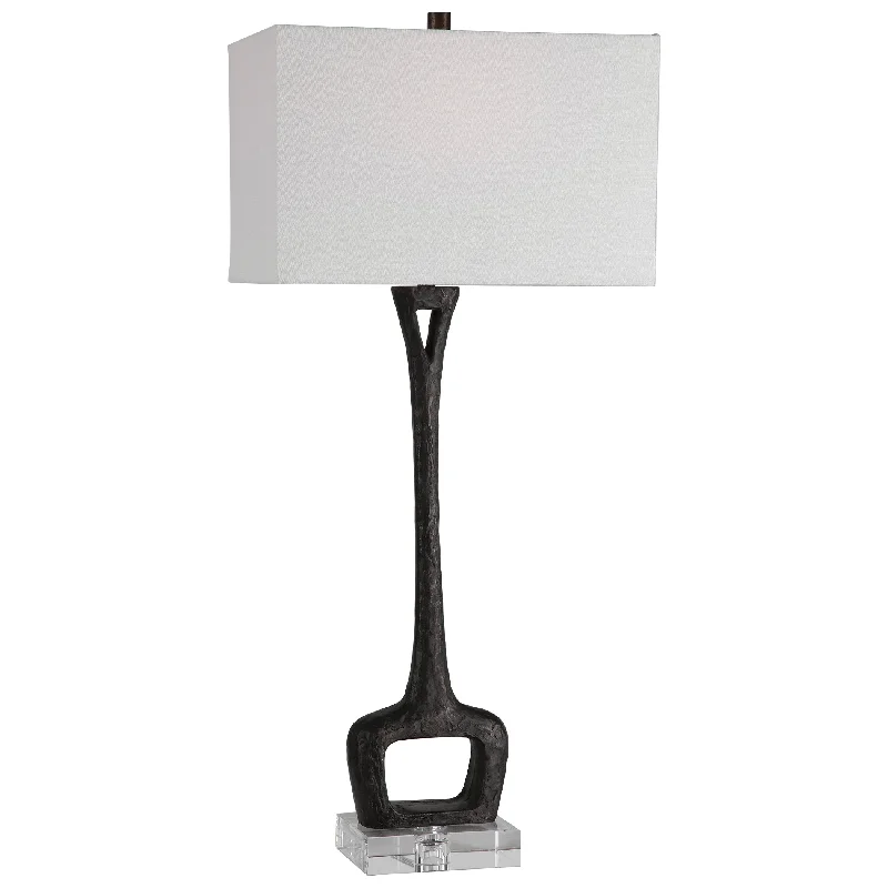 wooden table lamps with natural grain for a warm and organic feelwooden table lamps with natural grain for a warm and organic feelUttermost 28297 Darbie Iron Table Lamp
