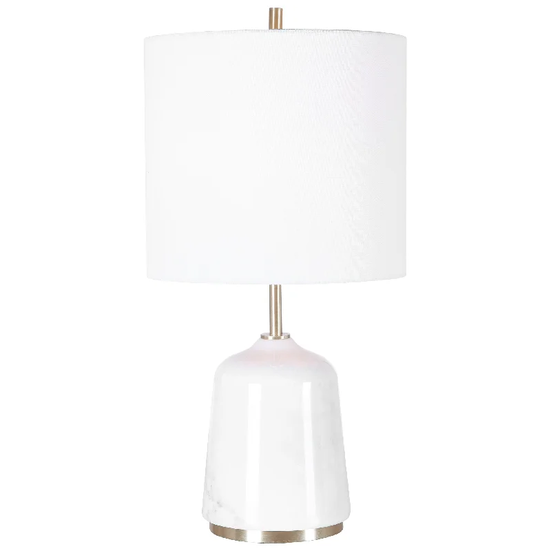 crystal table lamps with dazzling prisms for a glamorous effectcrystal table lamps with dazzling prisms for a glamorous effectUttermost 28332-1 Eloise White Marble Table Lamp