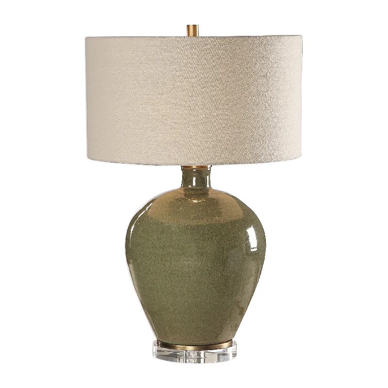 rustic farmhouse table lamps for cozy kitchensrustic farmhouse table lamps for cozy kitchensUttermost 27759 Elva Emerald Table Lamp