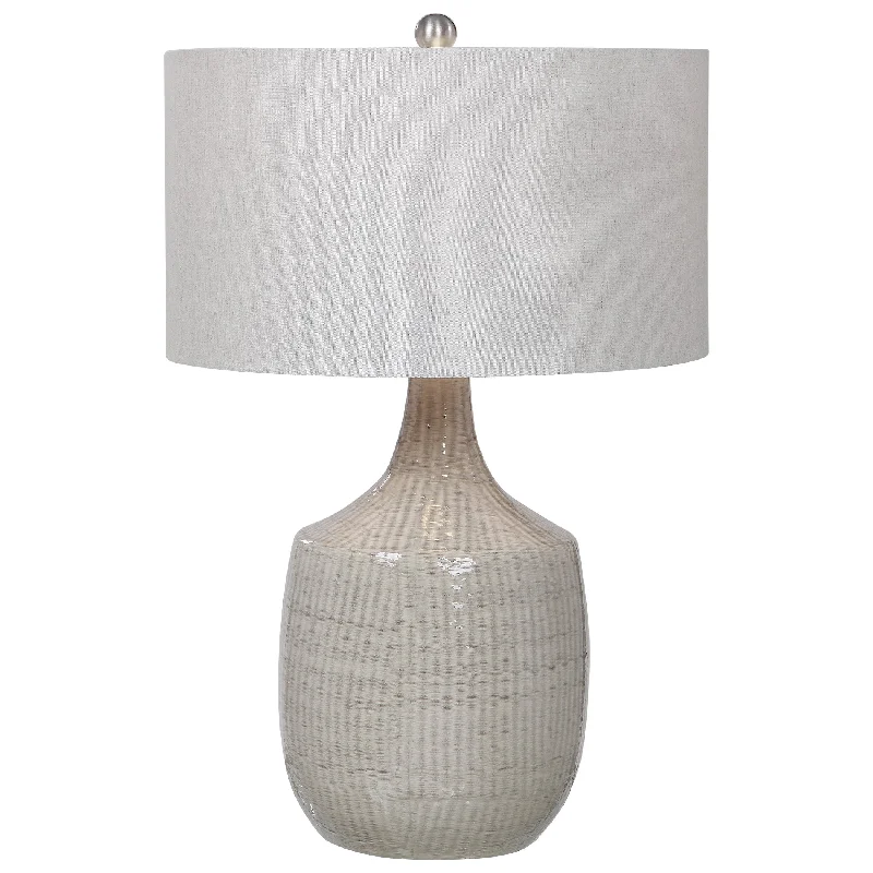 glass table lamps with a frosted surface for soft light diffusionglass table lamps with a frosted surface for soft light diffusionUttermost 28205-1 Felipe Gray Table Lamp