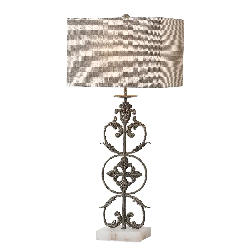 ceramic table lamps with hand painted designs for an artistic touchceramic table lamps with hand painted designs for an artistic touchUttermost 27756-1 Gerosa Aged Bronze Table Lamp
