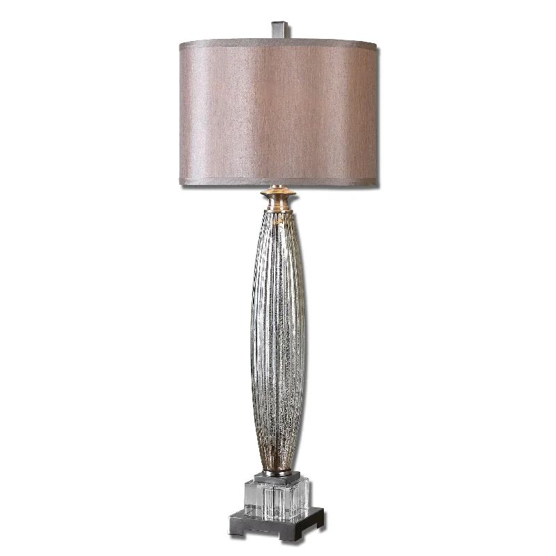bohemian table lamps with colorful patterns for eclectic bedroomsbohemian table lamps with colorful patterns for eclectic bedroomsUttermost 29342-1 Loredo Mercury Glass Table Lamp
