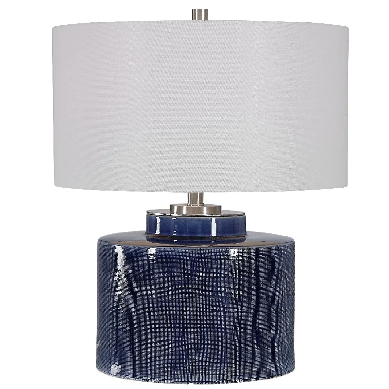 modern minimalist table lamps for contemporary living roomsmodern minimalist table lamps for contemporary living roomsUttermost 26413-1 Monterey Blue Table Lamp