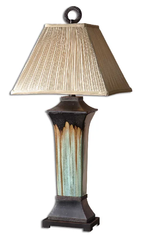 leather table lamps with a distressed texture for a rugged charmleather table lamps with a distressed texture for a rugged charmUttermost 26270 Olinda Porcelain Table Lamp