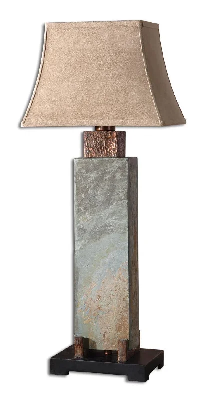 marble table lamps with a luxurious veined pattern for high end decormarble table lamps with a luxurious veined pattern for high end decorUttermost 26308 Tall Slate Table Lamp
