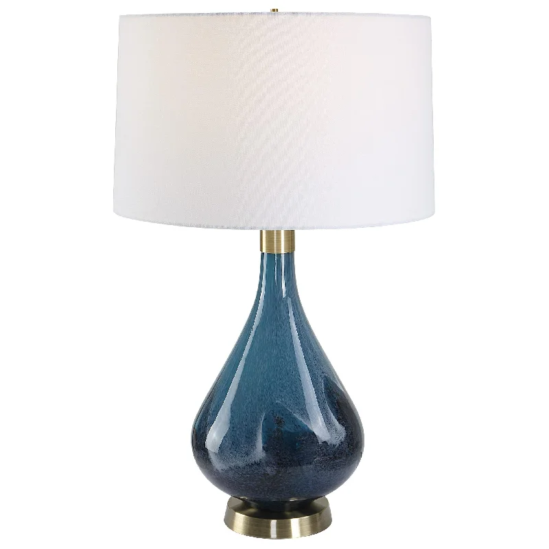 metal table lamps with a matte black finish for a sleek appearancemetal table lamps with a matte black finish for a sleek appearanceRiviera Art Glass Table Lamp