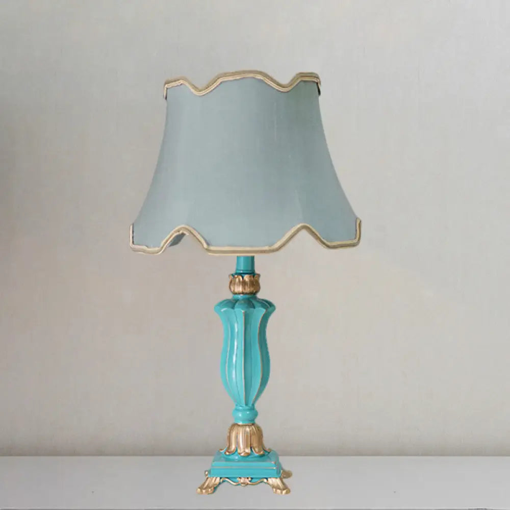 rustic farmhouse table lamps for cozy kitchensrustic farmhouse table lamps for cozy kitchensPrudence - White/Blue Table Lamp